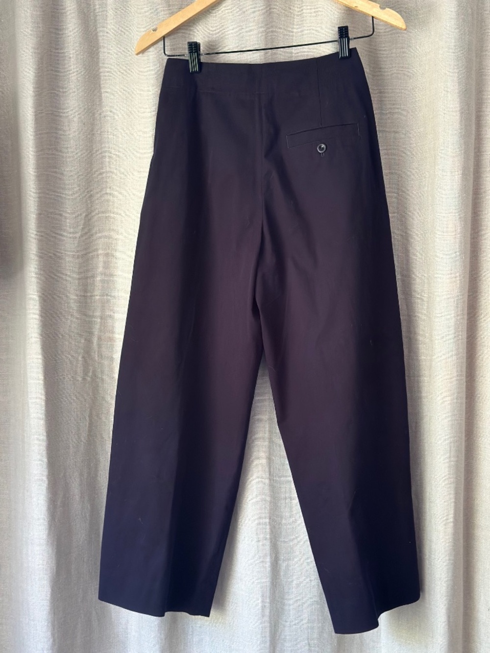 Beautiful Navy Blue COS Barrel Pants - Picture 3 of 5